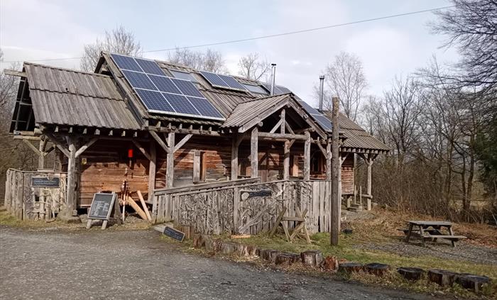Image showing the visitor centre next to the main car park
